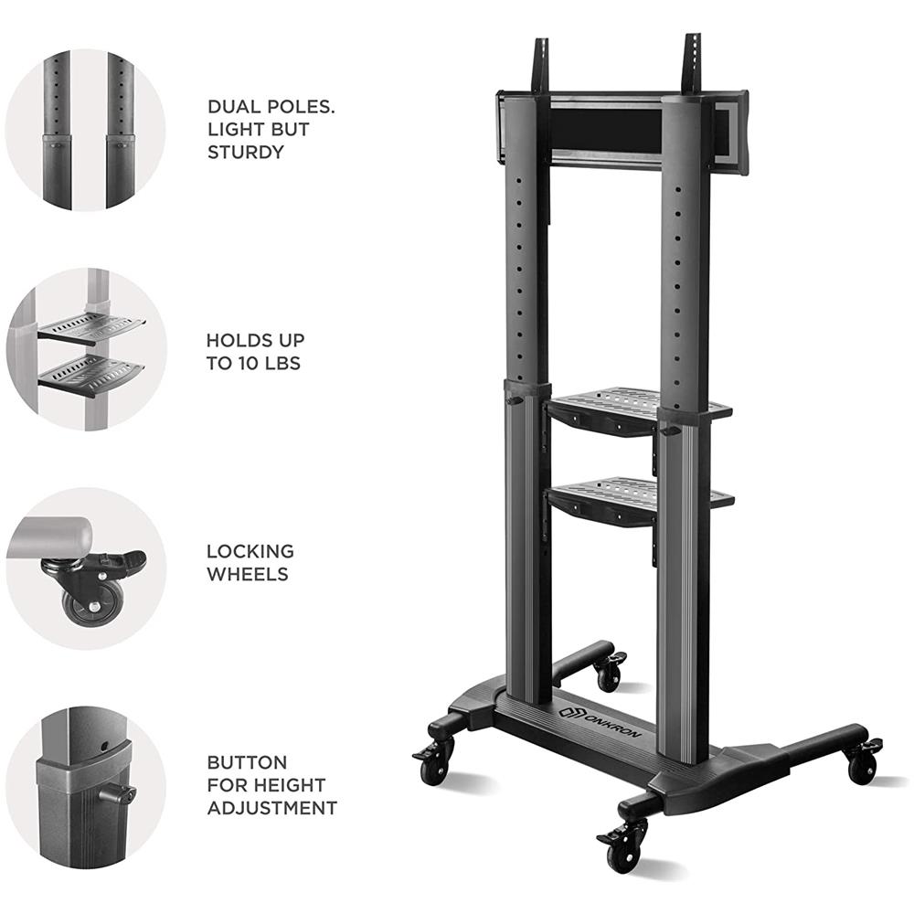 Supporto Tv Da Pavimento per schermi da 42 - 80 Pollici LCD LED QLED VESA max. 700x400 mm TS27-71 - Foto 3