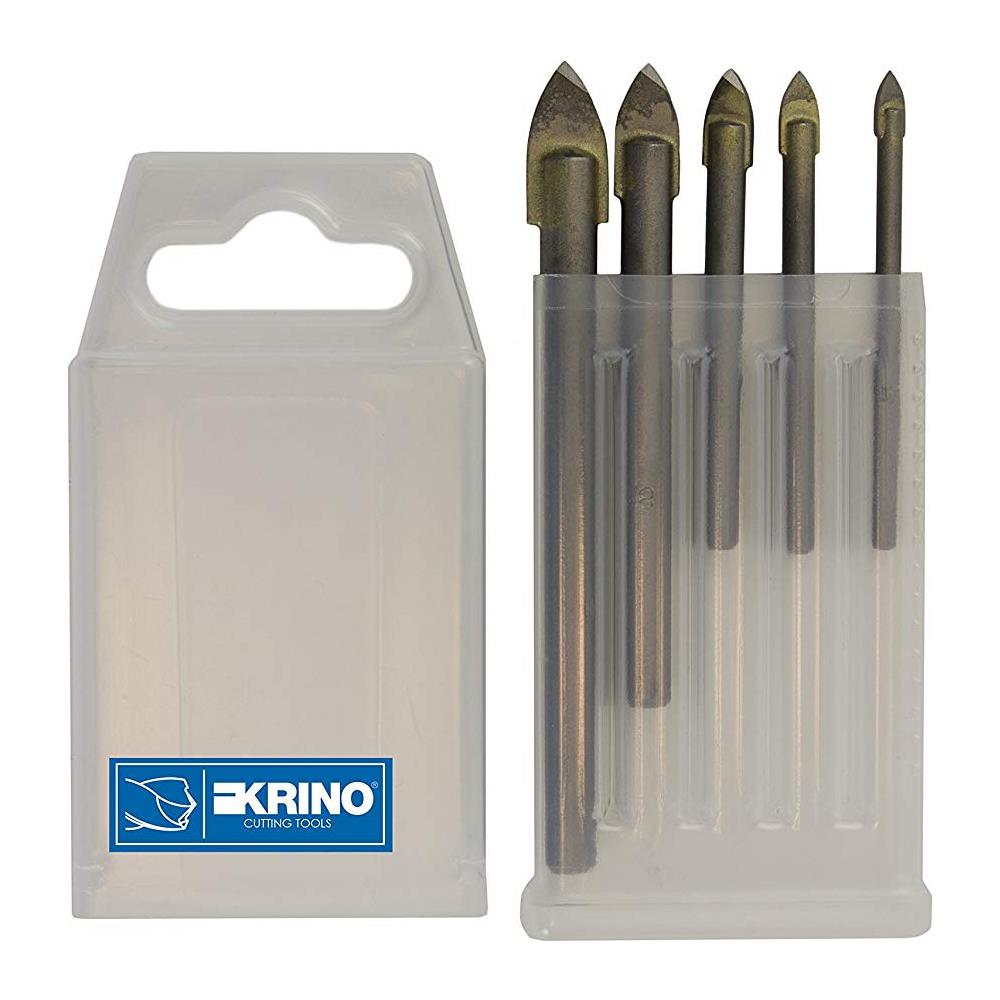 03146700 Punte Per Vetro E Ceramica, Set Da 5 Pezzi, Acciaio, 4ã? â·10 Mm - Foto 1