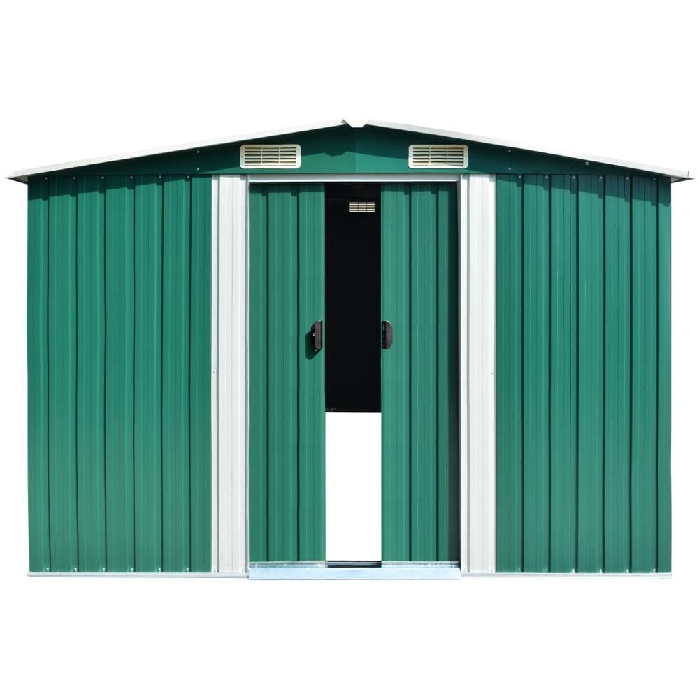 Capanno Da Giardino 257x497x178 Cm In Metallo Verde - Foto 2