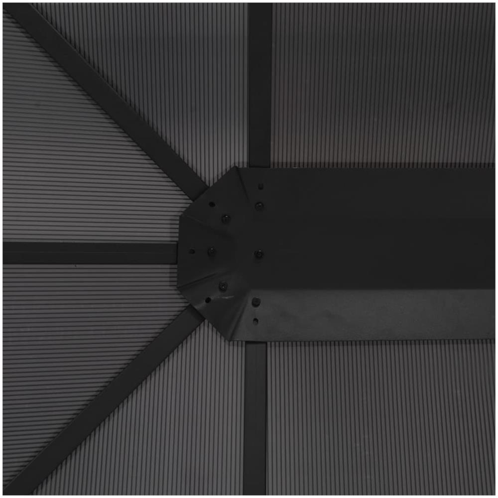 Gazebo con Tende 4x3x2,6 m Nero - Foto 2