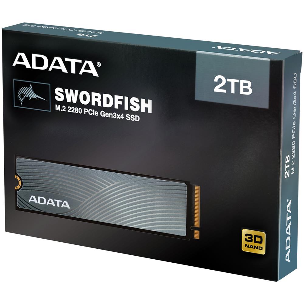 SSD ADATA SWORDFISH M. 2 2280 PCIe GEN3 X4 NVMe 1.3 2TB 1800/1200MB / s - Foto 6