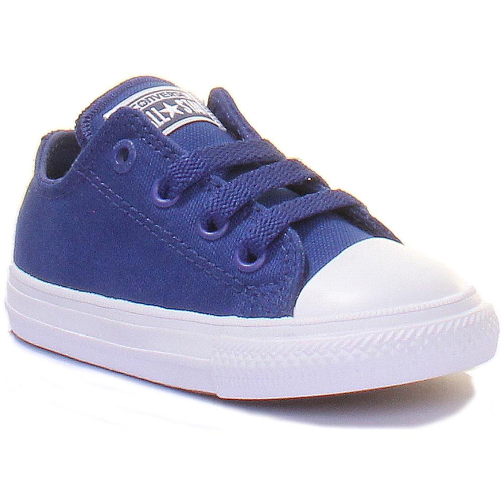 Cons 750152 Chuck Taylor Low Canvas Trainer In Blue White For Infants - Foto 1
