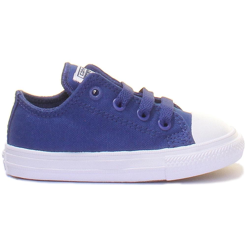 Cons 750152 Chuck Taylor Low Canvas Trainer In Blue White For Infants - Foto 2