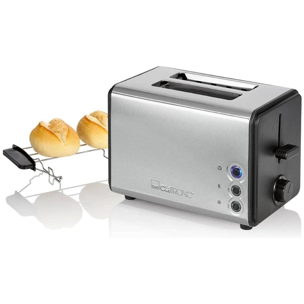 Tostapane TA 3620 a 2 Fette Potenza 850 W Colore Nero / Acciaio Inox - Foto 2