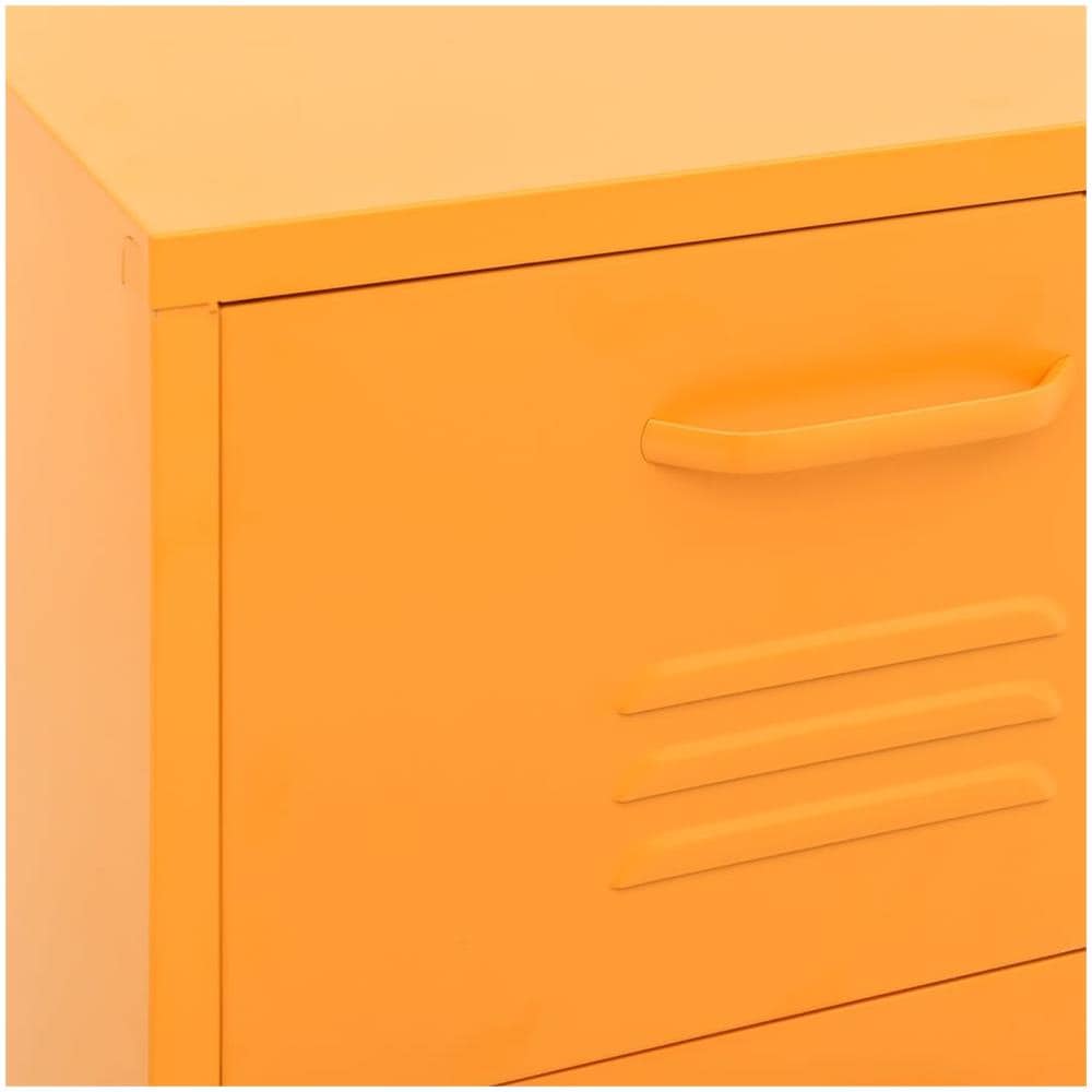 Armadietto Giallo Senape 42,5x35x101,5 Cm In Acciaio - Foto 3
