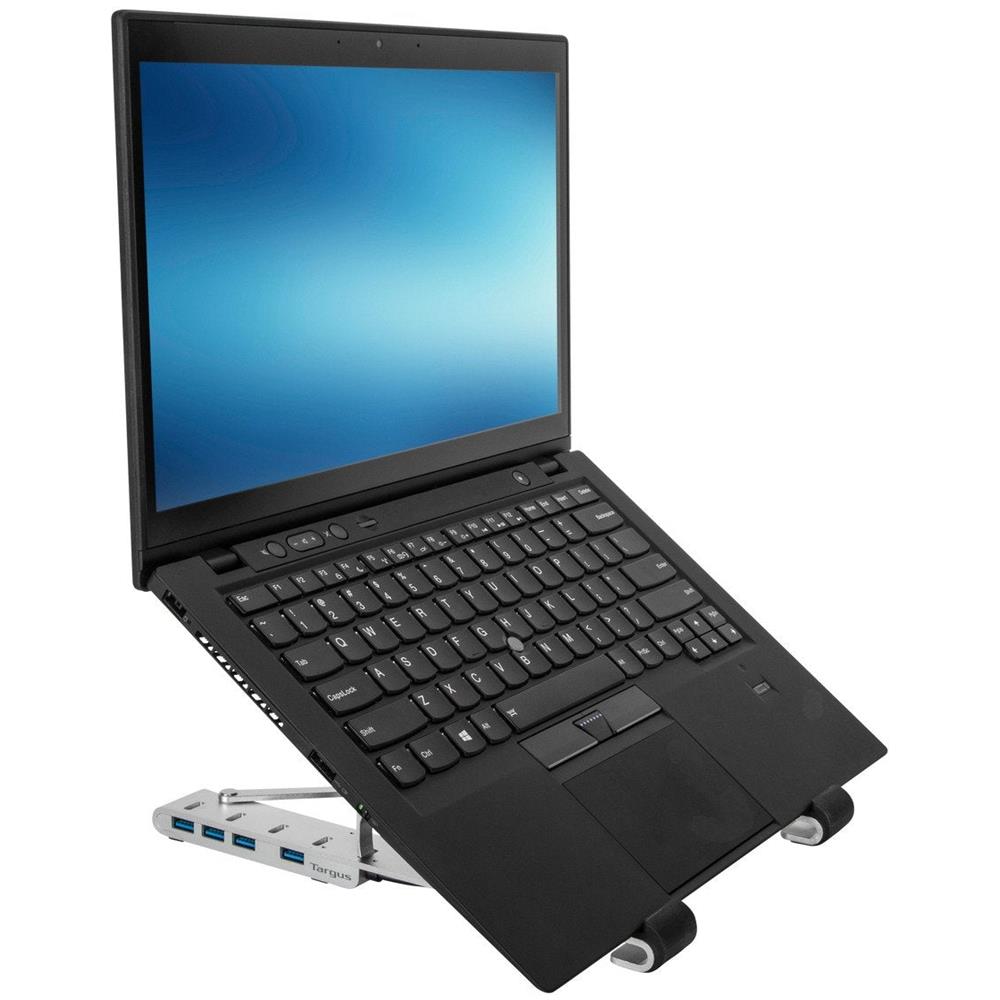 Supporto notebook - con Hub USB a 4 porte - 10" - 15.6" - argento - Foto 2