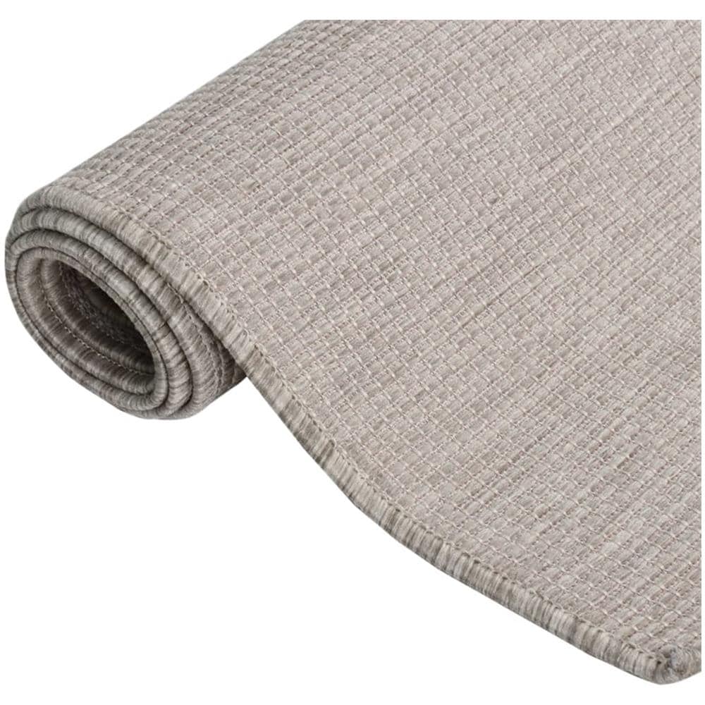 Tappeto Da Esterni A Tessitura Piatta 100x200 Cm Tortora - Foto 3