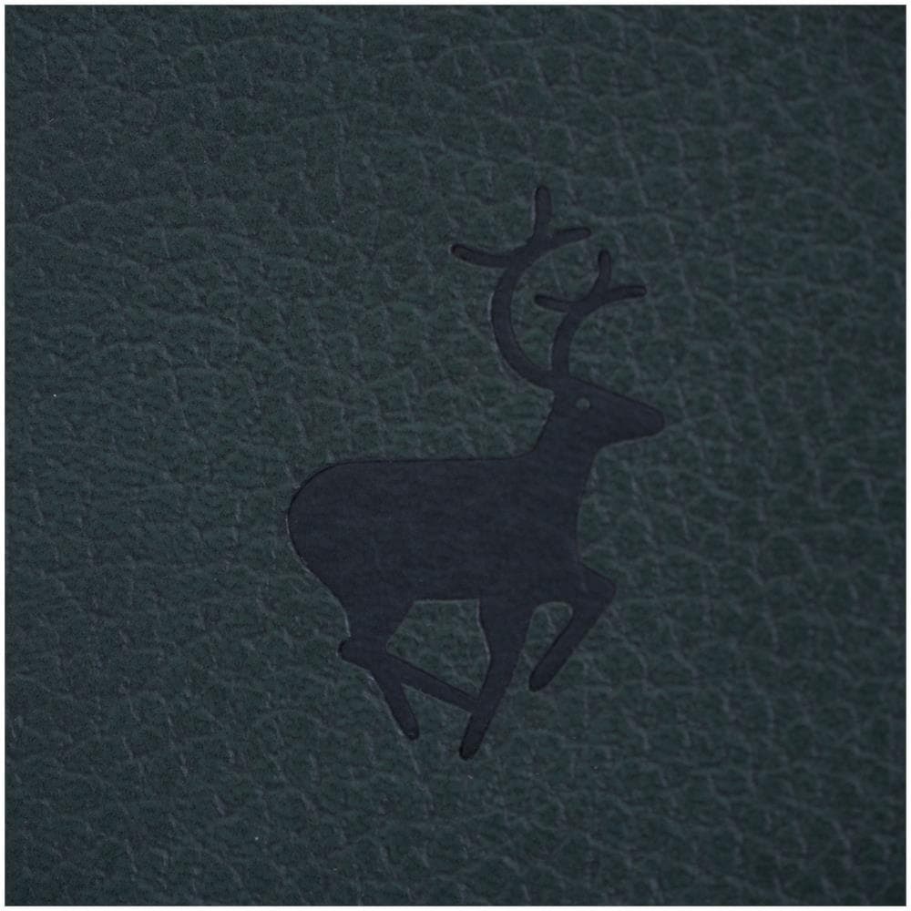 Dingbats* Wildlife Taccuino A5 - Green Deer Bianche - Diario A Carta D'avorio 100g /m² - Quaderno Di Schizzi A Copertura Rigida, Compartimento Interno, Chiusura Elastica E Segnalibri - Foto 2