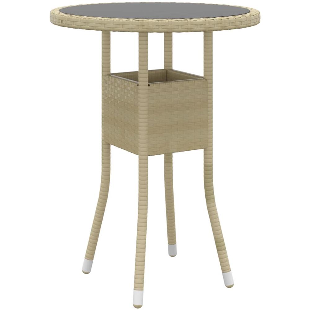Set Mobili Da Pranzo Per Giardino 3 Pz In Polyrattan Beige - Foto 3