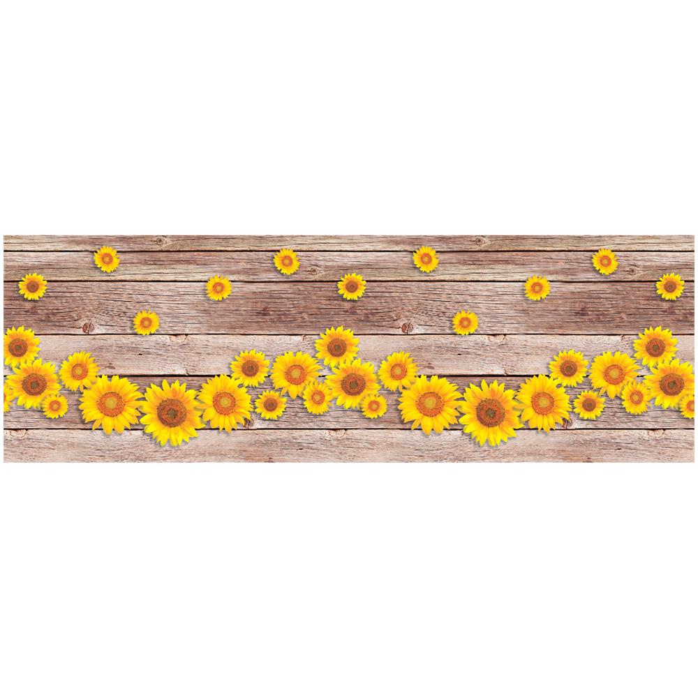 Tappeto Passatoia Cucina Antiscivolo Sottolavello Digitale Fantasie Varie 50x600 Onda Girasoli - Foto 2
