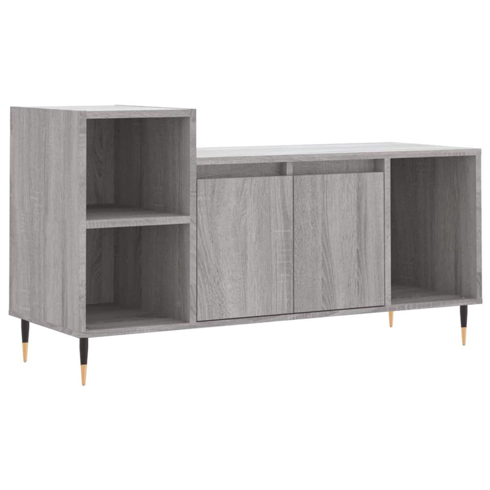 Mobile Tv Grigio Sonoma 100x35x55 Cm In Legno Multistrato - Foto 2