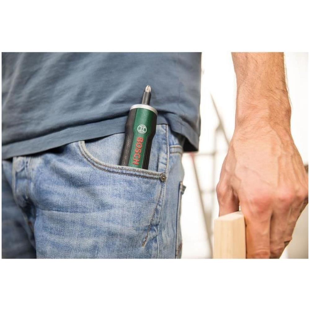 Cacciavite Wireless Ergonomico Bosch - Pushdrive 3.6 V 1,5 Ah, Micro Usb Recarge, 32 Punte - Foto 1