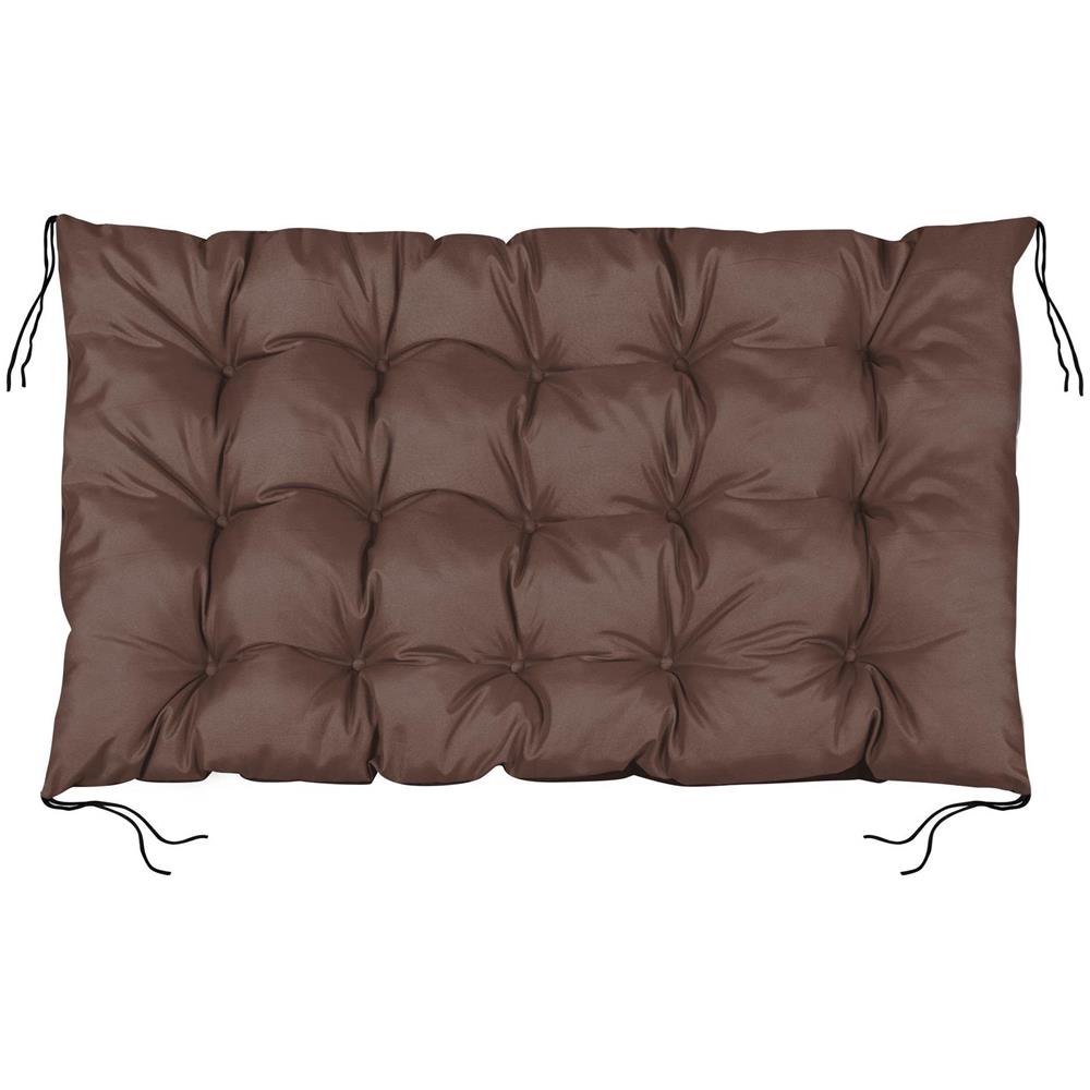 Cuscino da giardino impermeabile marrone 120x80 cm per panca in pallet - Foto 1