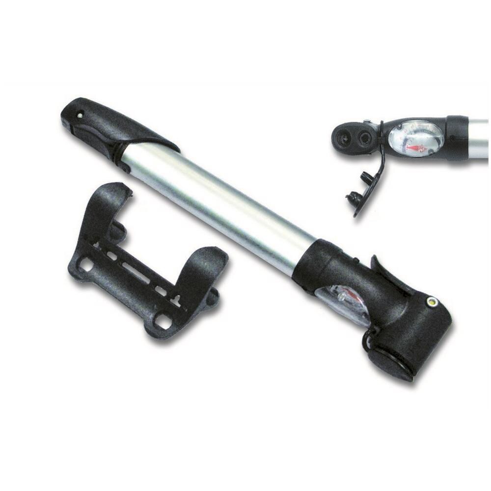 Mini Pompa In Alluminio Con Manometro E Raccordo Reversibile - Foto 1