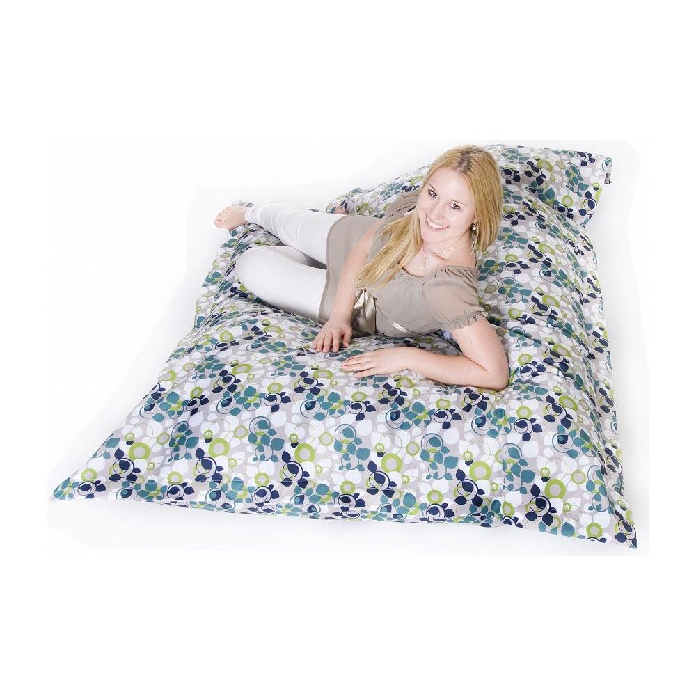 Poltrona Sacco Impermeabile In Poliestere Fantasia Floreale 140x180cm - Foto 2