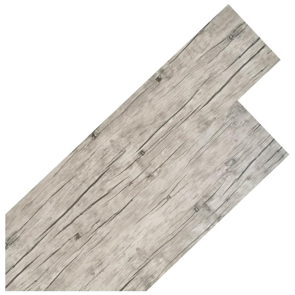 Listoni Pavimenti Non Autoadesivi PVC 5,26m² 2mm Rovere Slavato - Foto 1