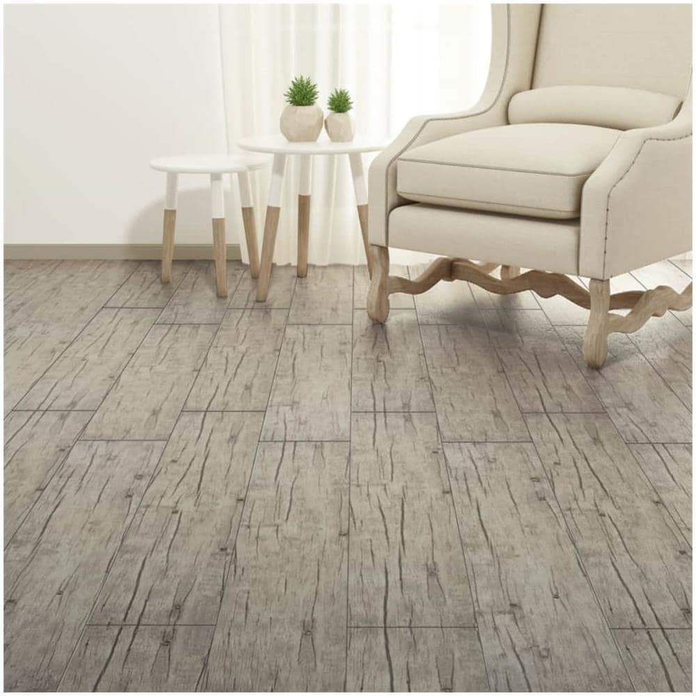 Listoni Pavimenti Non Autoadesivi PVC 5,26m² 2mm Rovere Slavato - Foto 2