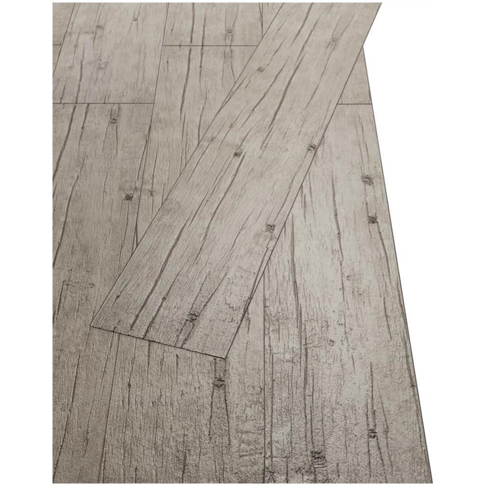 Listoni Pavimenti Non Autoadesivi PVC 5,26m² 2mm Rovere Slavato - Foto 7