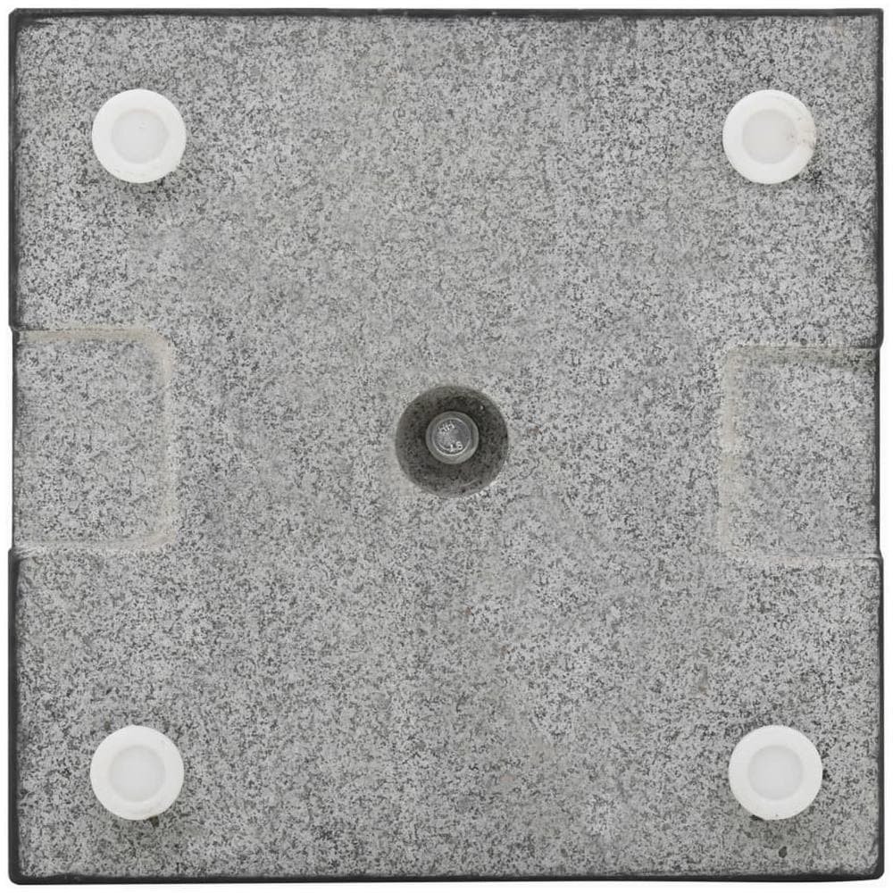 Base Per Parasole In Granito 20 Kg Quadrata Nera - Foto 2