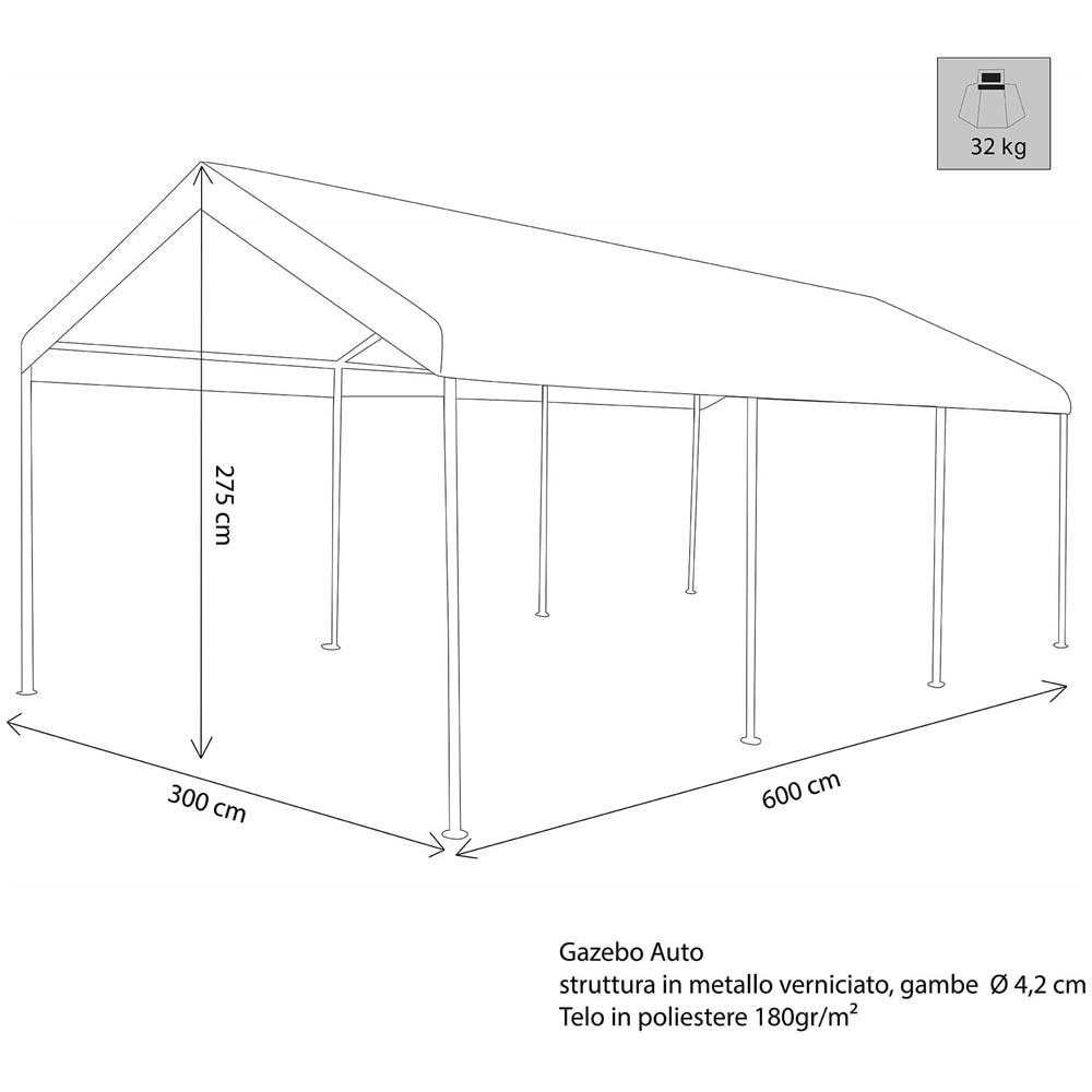 Athesis - Gazebo Per Auto In Acciaio - Foto 2