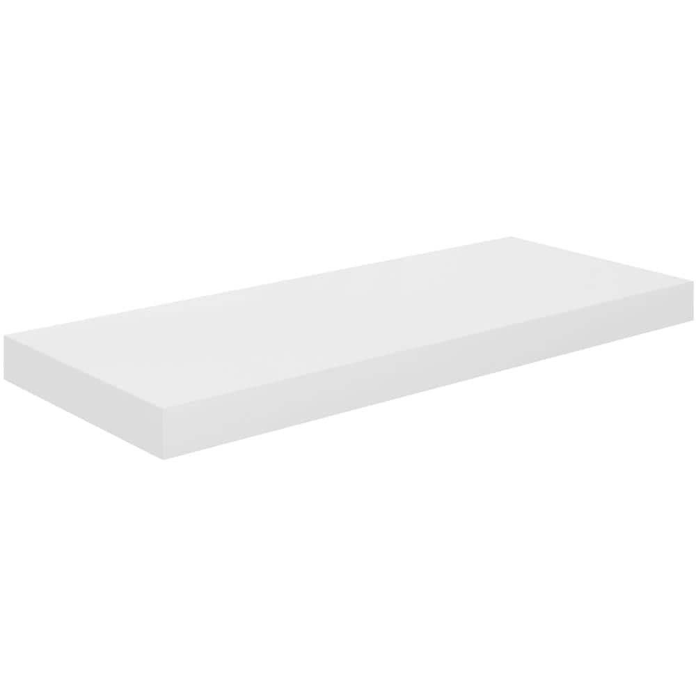 Scaffale A Parete Bianco Lucido 60x23,5x3,8 Cm In Mdf - Foto 2