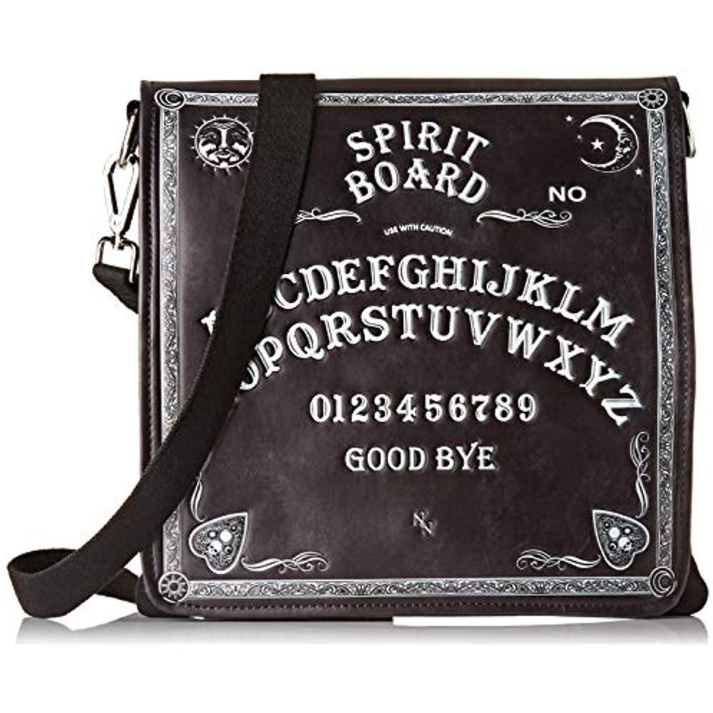Spirit Board Borsa A Tracolla 27 Cm Nero Pu E Tela Taglia Unica - Foto 1