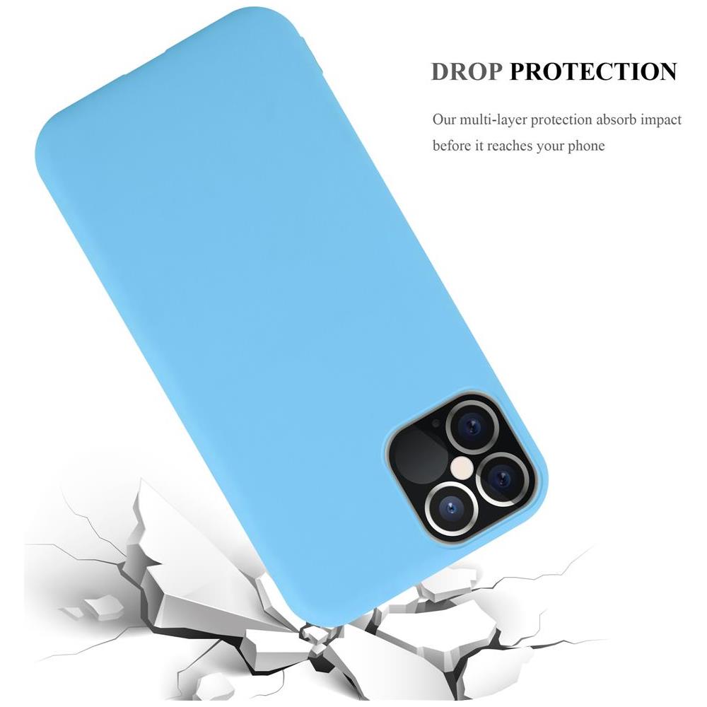 Custodia Compatibile Con Apple Iphone 12 Pro Max (6,7"" Zoll) In Candy Blu - Coperchio Protettivo In Silicone Tpu Flessibile - Foto 8