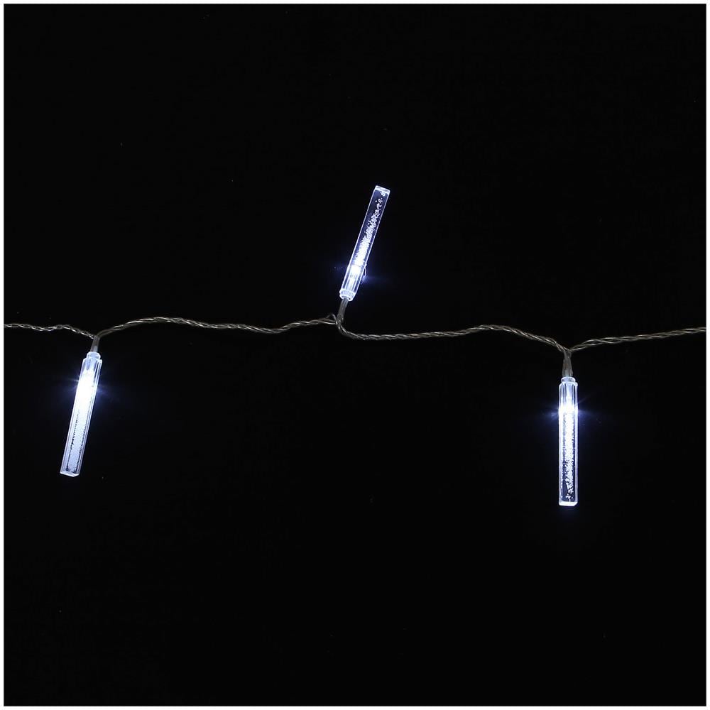 Ghirlanda Di Luce, Ghiaccioli Di Ghiaccio, 32 Led - Foto 2