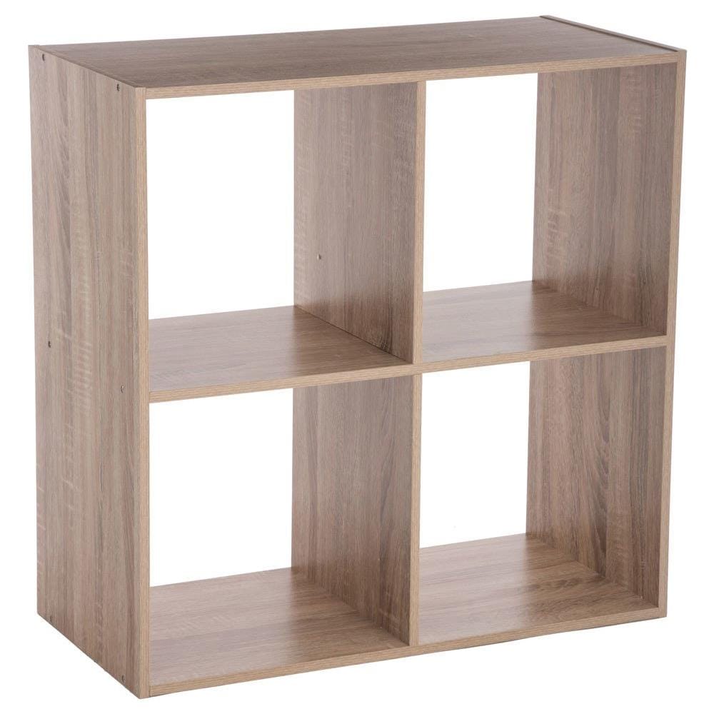 Libreria Decorativa Libro, 4 Ripiani, 68 Cm, Colore Marrone - Foto 1