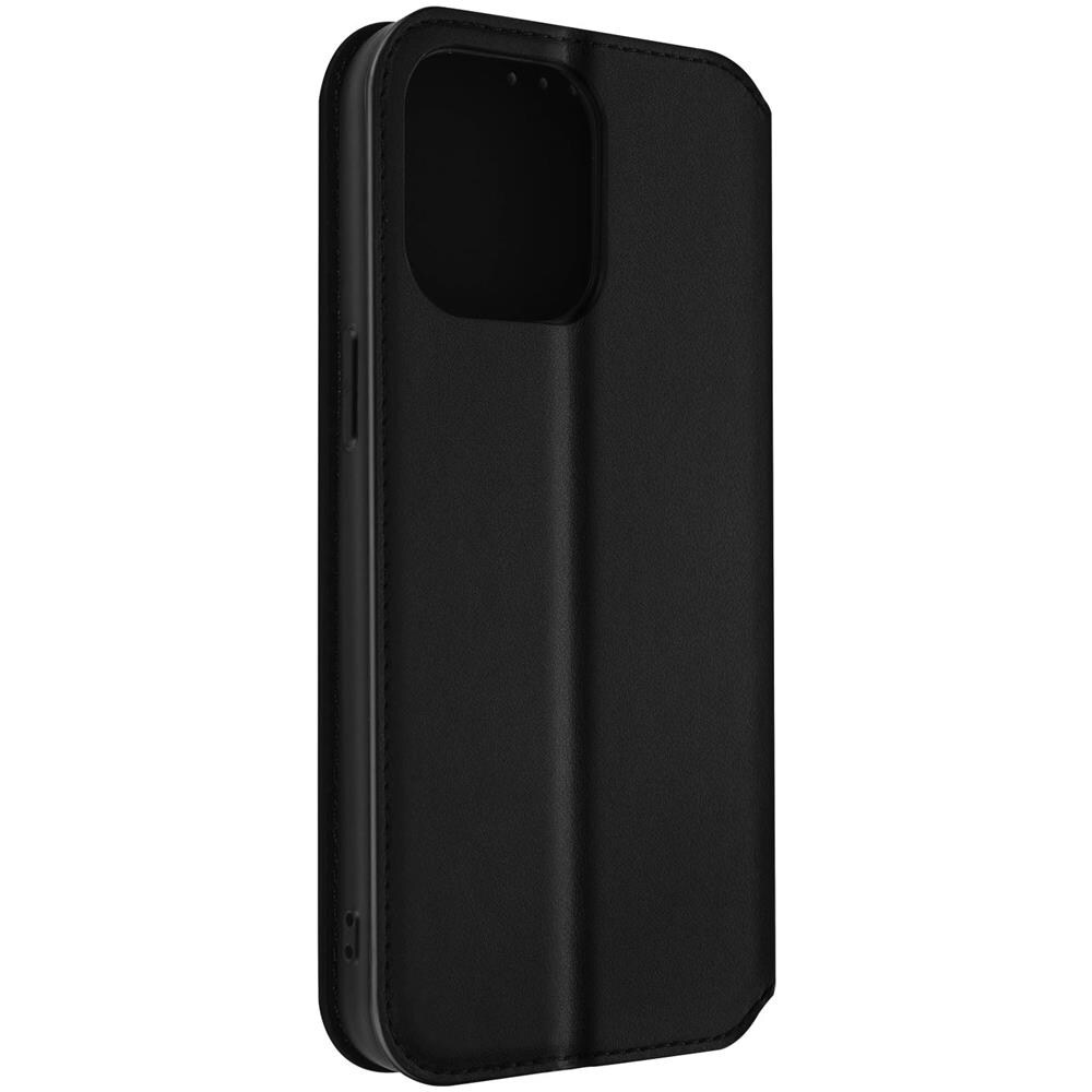 Custodia Iphone 14 Pro Max Portafoglio Funzione Supporto Video Nera - Foto 2