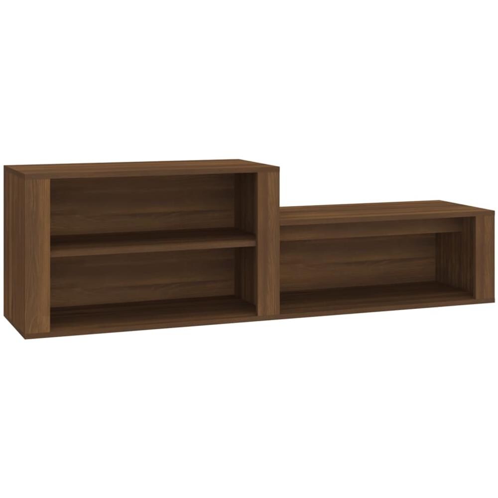 Scarpiera Rovere Marrone 150x35x45 Cm In Legno Multistrato - Foto 2