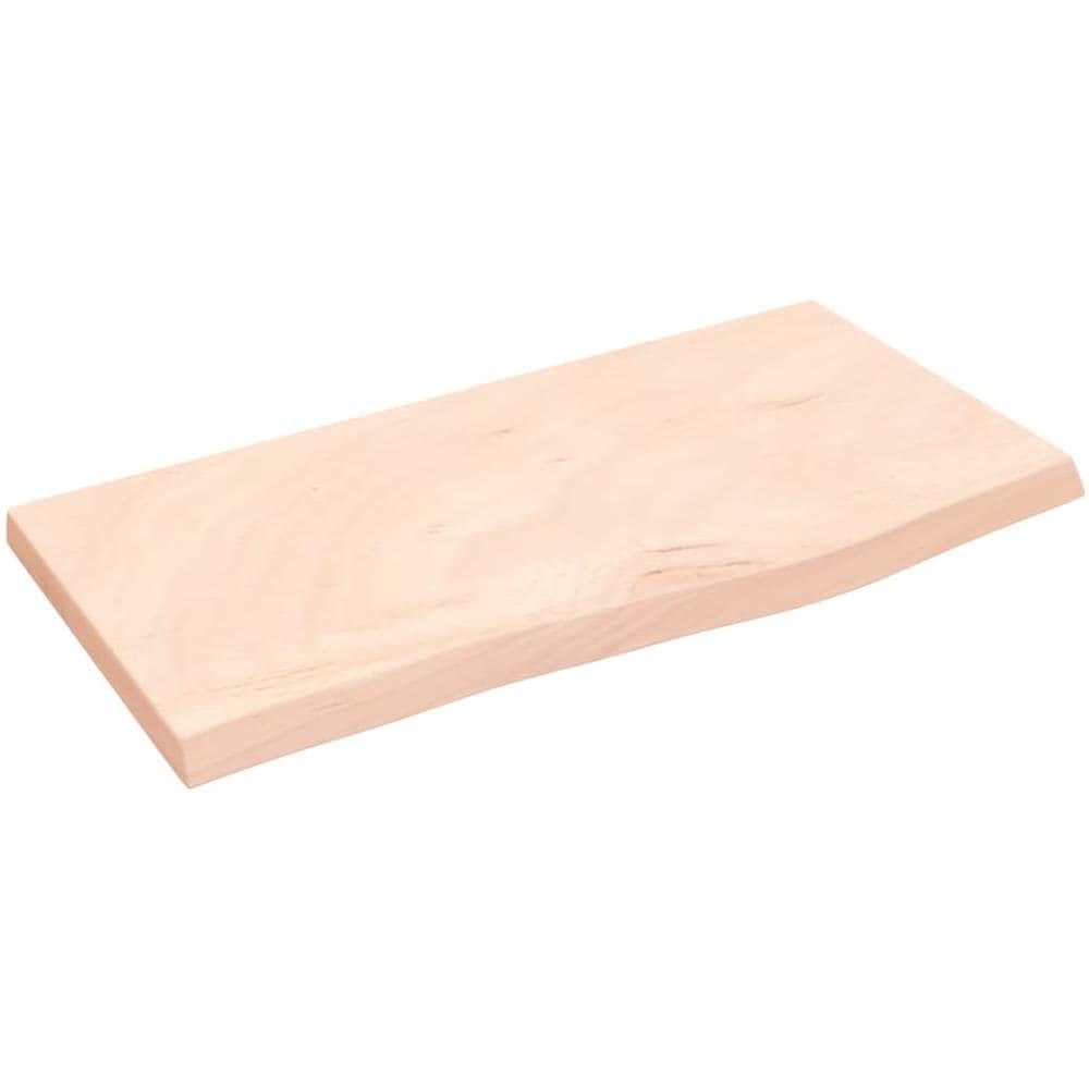 Ripiano a Parete 60x30x2 cm Legno Massello Rovere Non Trattato - Foto 1