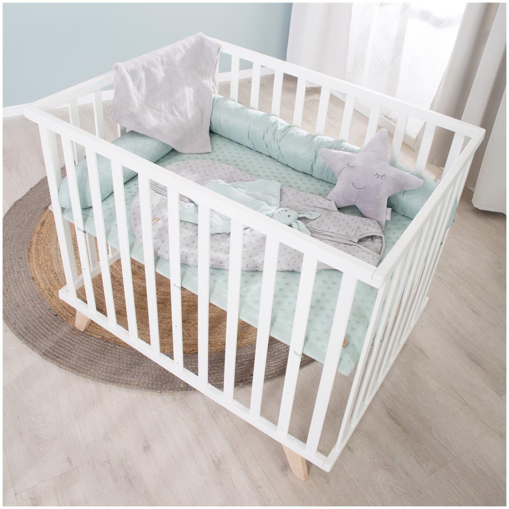 0242WEG240 box per bambino Verde, Bianco MDF, Cotone, Poliestere, Legno - Foto 2