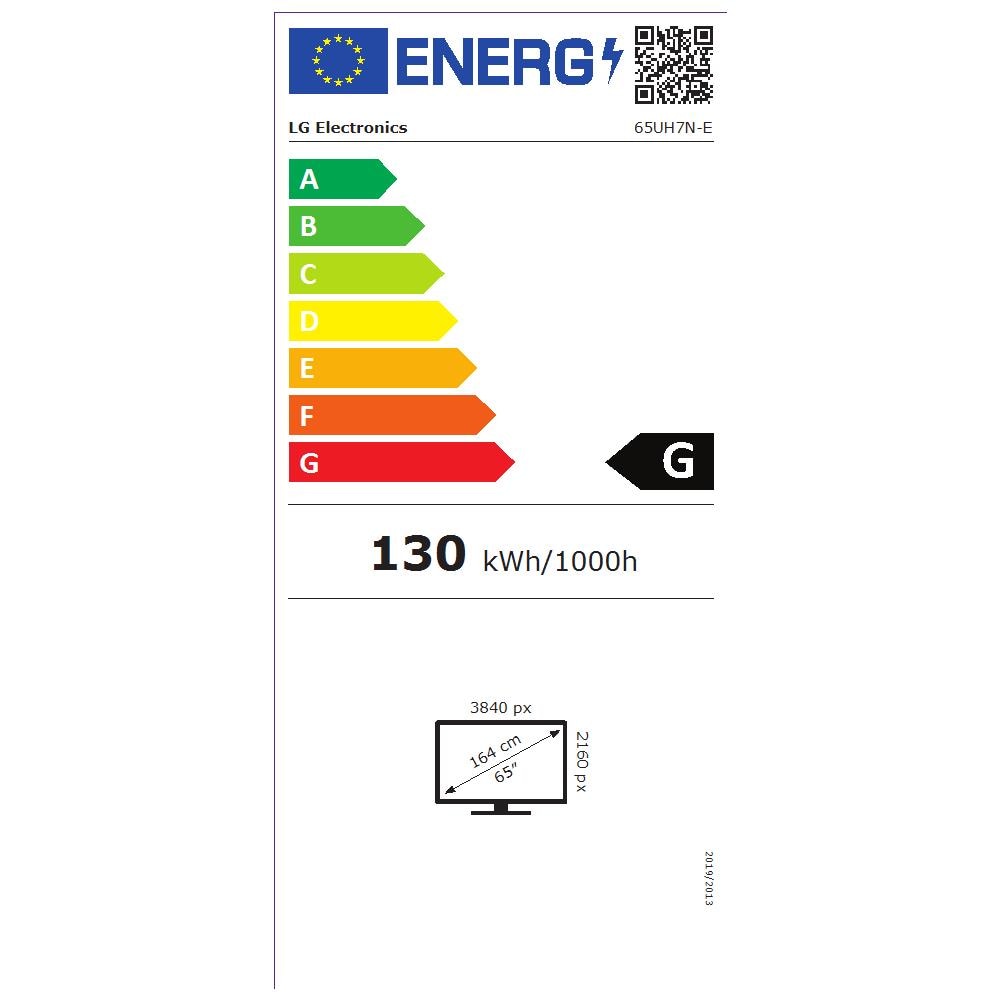 65UH7N-E Pannello piatto per segnaletica digitale 165,1 cm (65") LED Wi-Fi 700 cd /m² 4K Ultra HD Nero Processore integrato WebOS 24/7 - Foto 3
