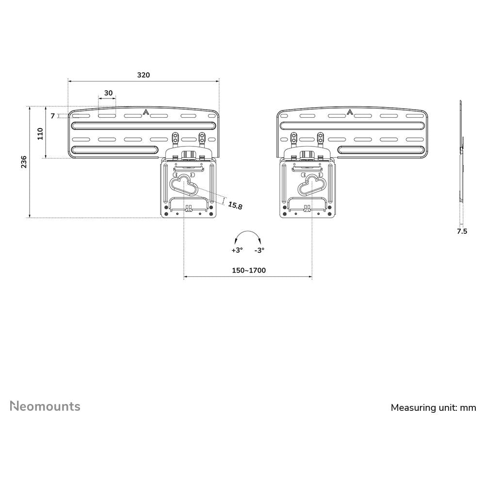 Neomounts Supporto a parete per tv ultrapiatto - Foto 19