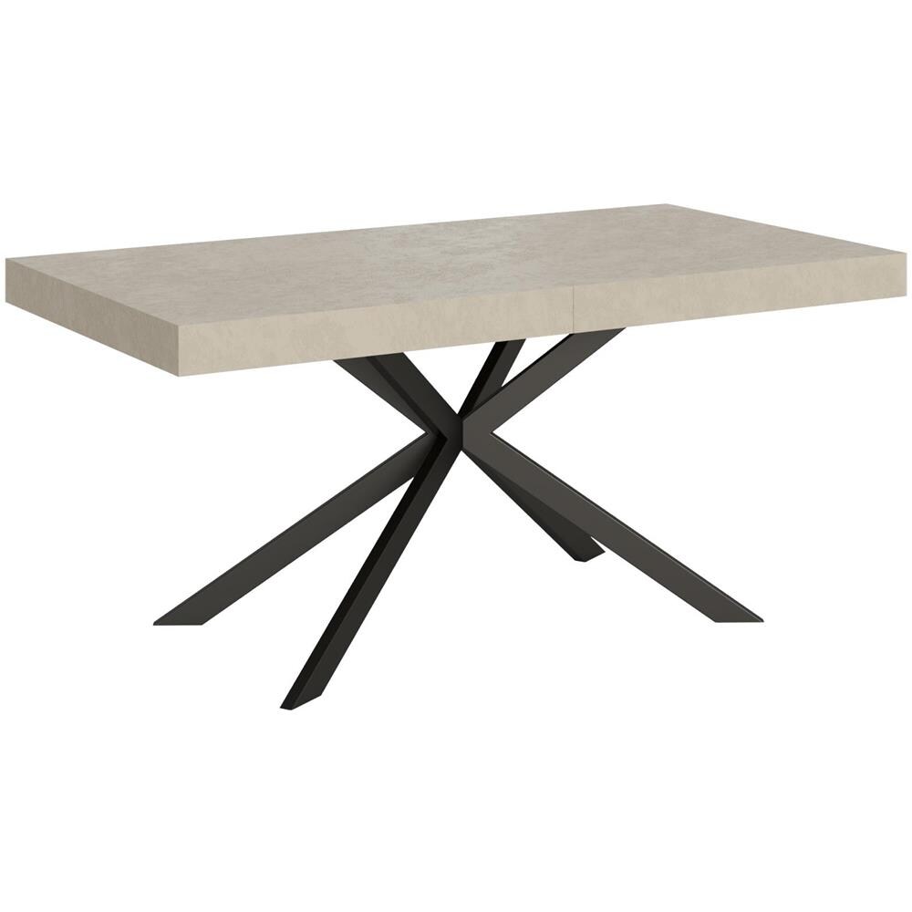 Tavolo allungabile 90x160/420 cm Plaker cashmere gambe antracite - Foto 1