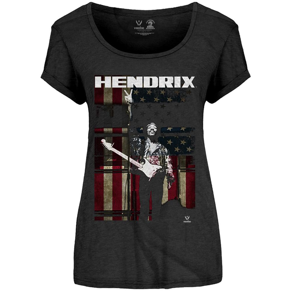 Jimi Hendrix - Peace Flag (t-shirt Donna Tg. M) - Foto 1
