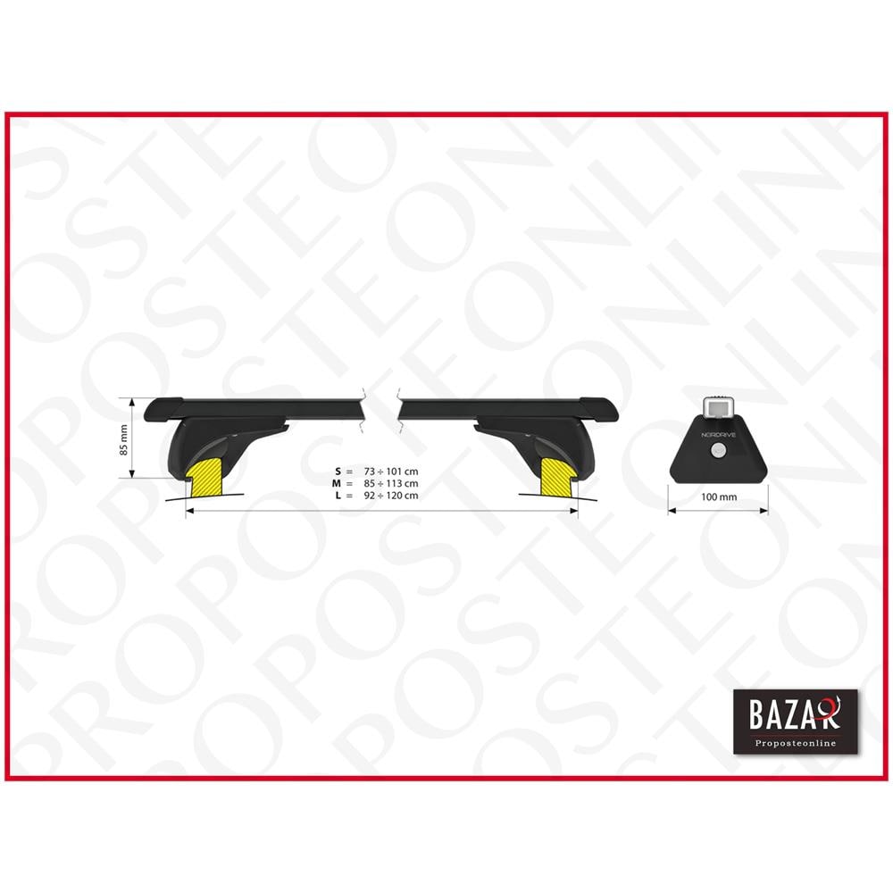 Cp. barre In-rail Steel S 108cm Acciaio Per Vet - Foto 17
