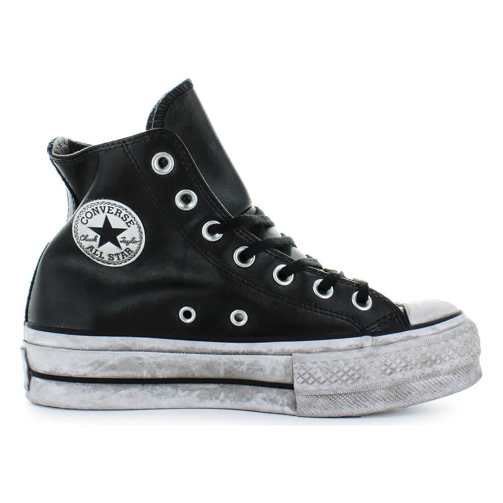 Sneaker Converse All Star Platform Pelle Nera Donna 36 - Foto 1