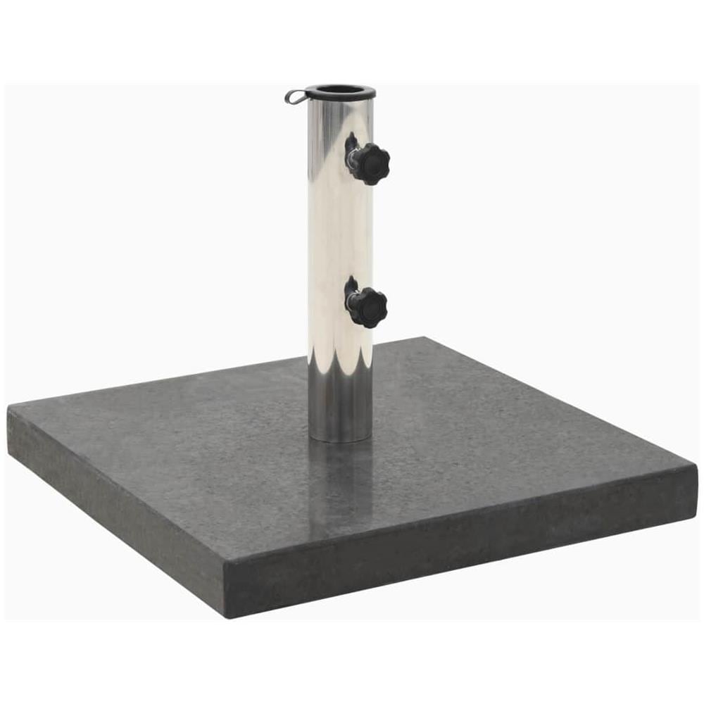 Base per Ombrellone in Granito 28,5 kg Quadrata Nera - Foto 1