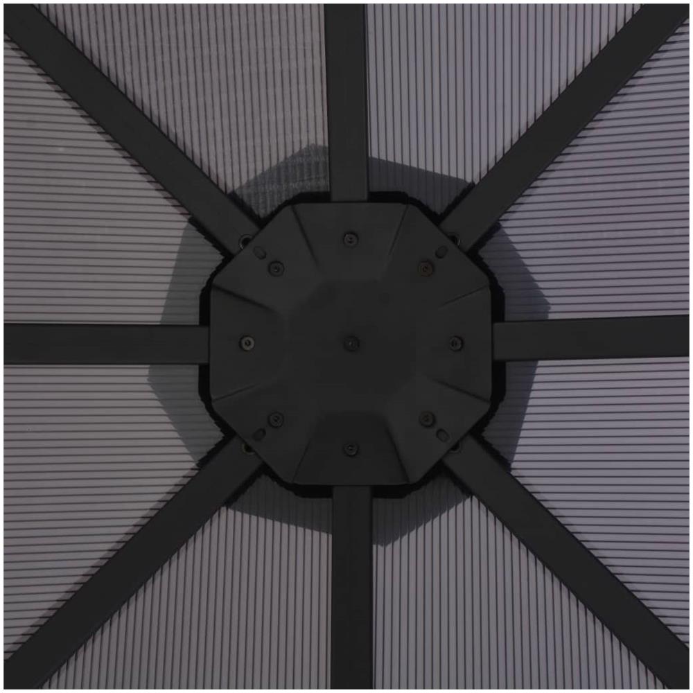 Gazebo Con Tende 3x3 M Nero - Foto 2