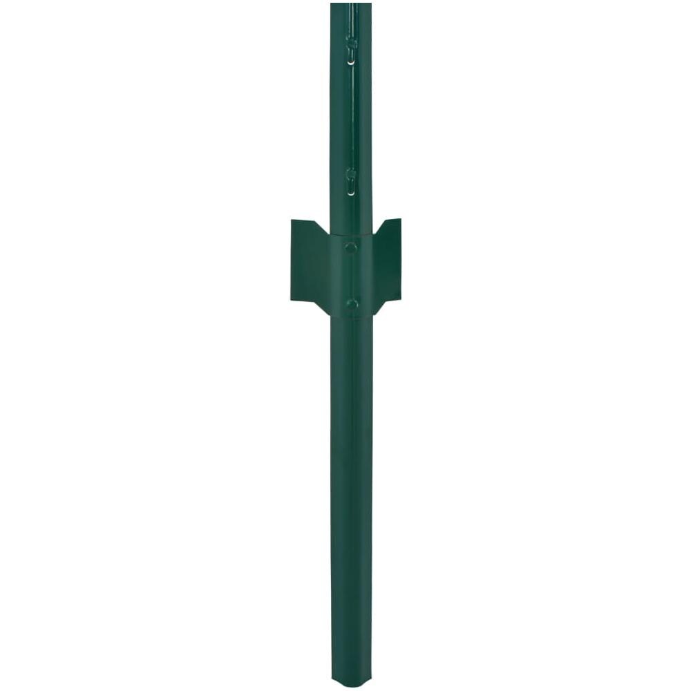 Rete Per Recinzione Con Pali In Acciaio 25x0,5 M Verde - Foto 4