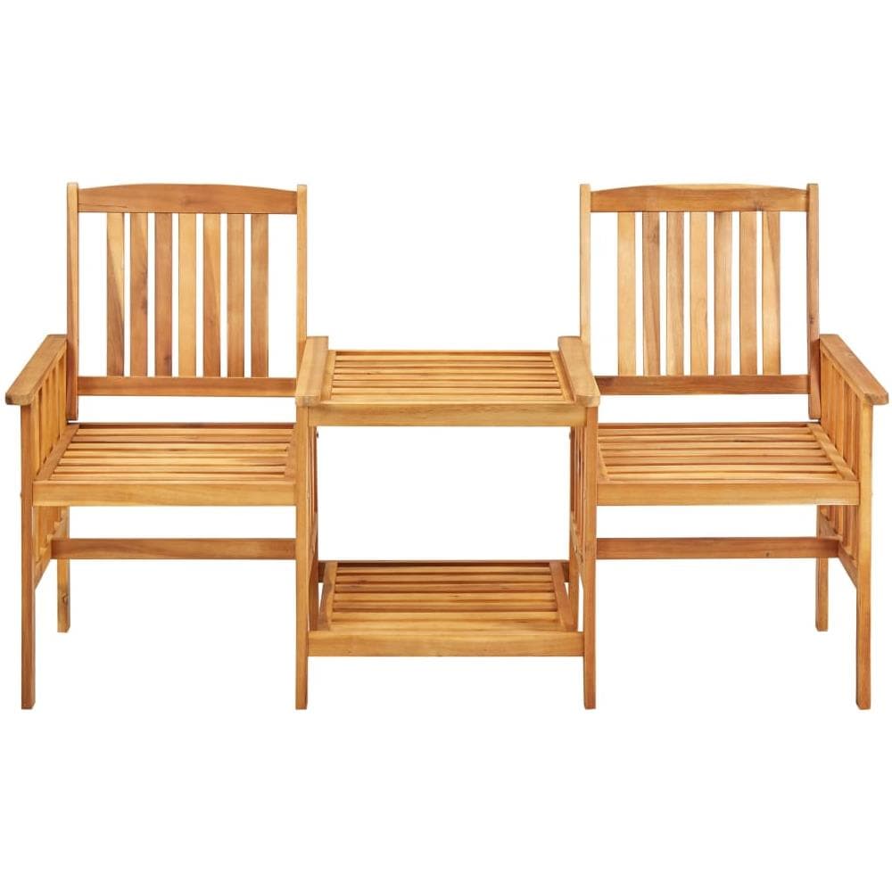 Sedie Giardino Tavolino da Tè 159x61x92cm Legno Massello Acacia - Foto 2