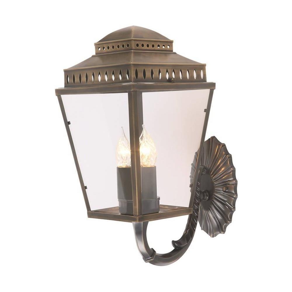 Lanterna A Parete 3 Luci Da Esterno Luce Ottone Ip44, E14 - Foto 2