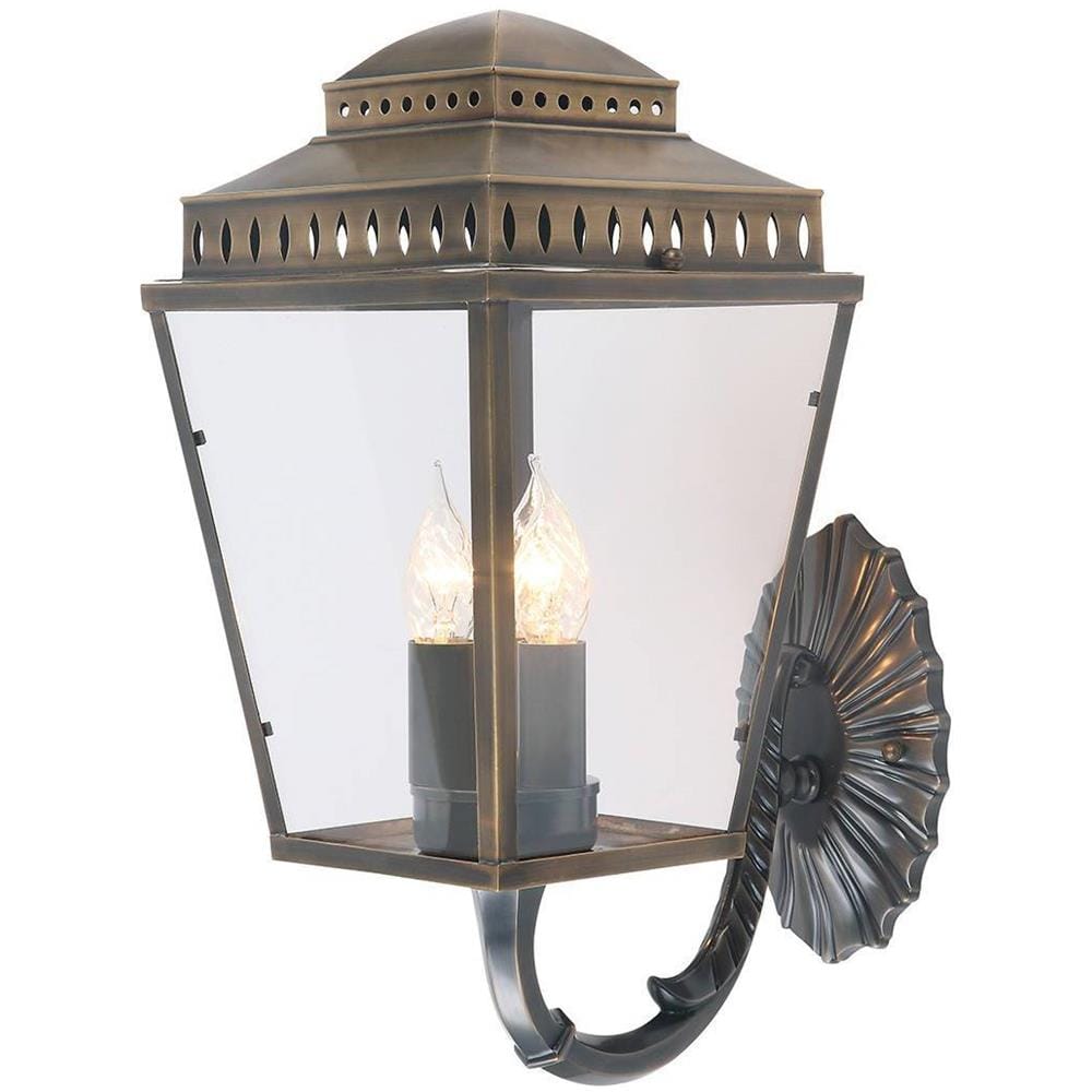 Lanterna A Parete 3 Luci Da Esterno Luce Ottone Ip44, E14 - Foto 1