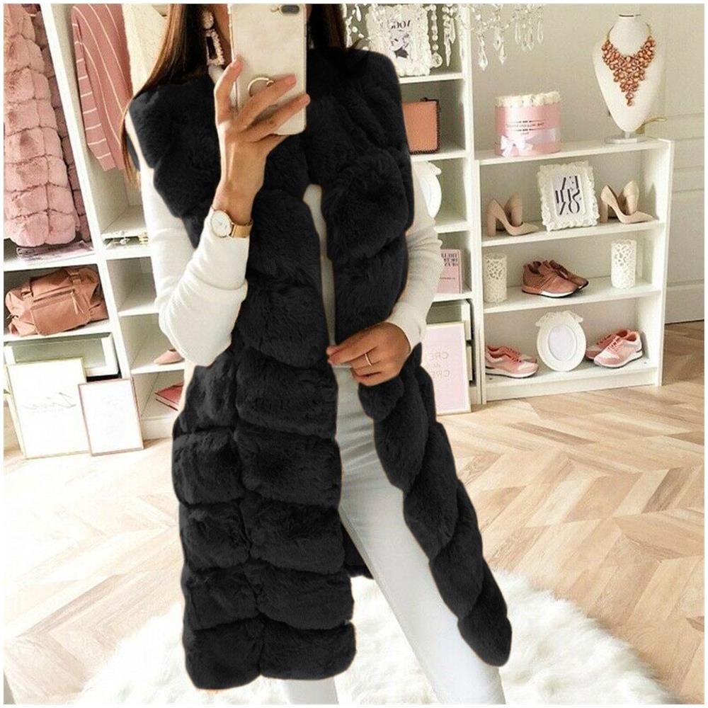 SLOWMOOSE - Gilet Senza Maniche Gilet In Pelliccia Sintetica Da Donna  Cappotto Invernale Moda [ grigio / Xxl] - ePRICE