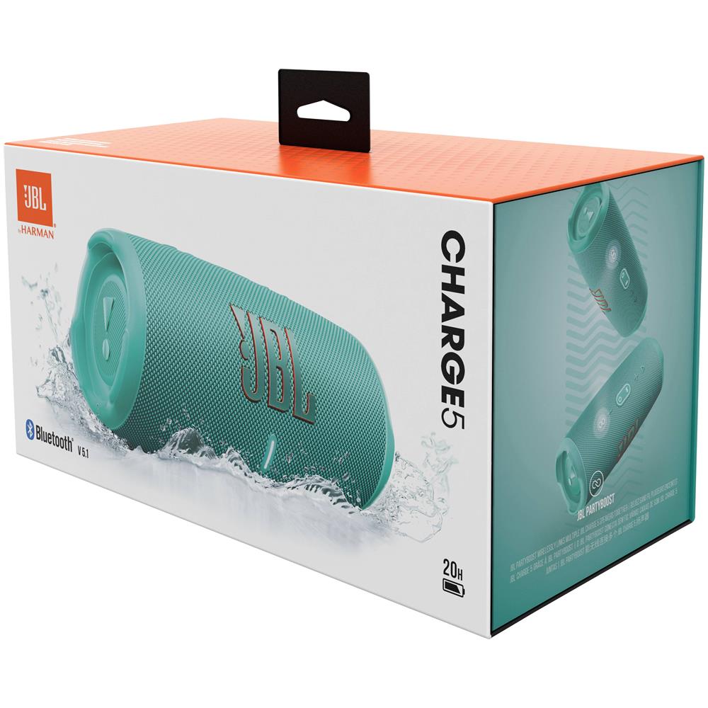 Speaker Portatile Charge 5 Wireless Bluetooth Potenza 30 + 10 Watt con PowerBank Colore Azzurro - Foto 8