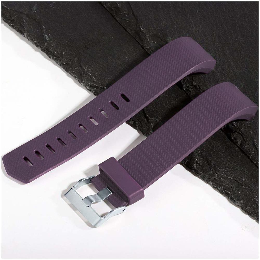 Bracciale Fitbit Charge 2 In Silicone, Confezione Da 3 (s) Black/blue/purple - Foto 19
