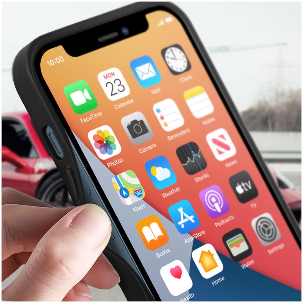 Cover Marchio Per Iphone 12 Pro Max Con Logo Nera - Foto 2