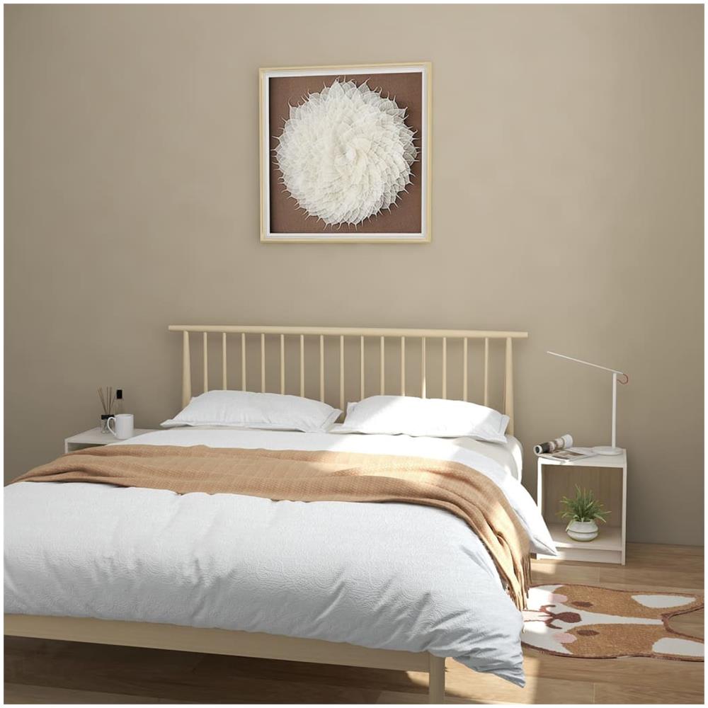 Comodini 2 Pz Bianchi 35,5x33,5x41,5 Cm Legno Massello Di Pino - Foto 1